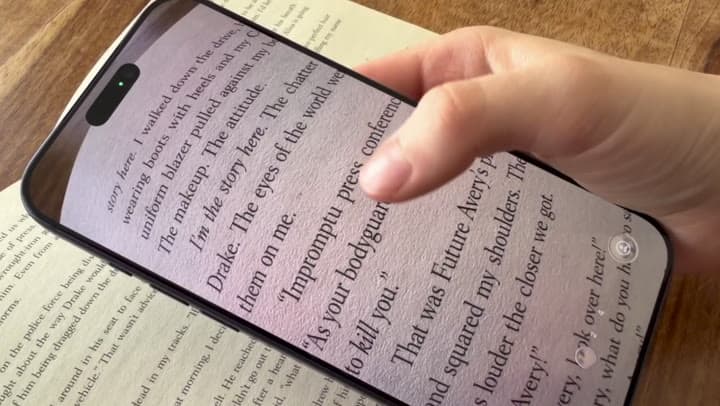 Still frame of the Lupa tap selection demo