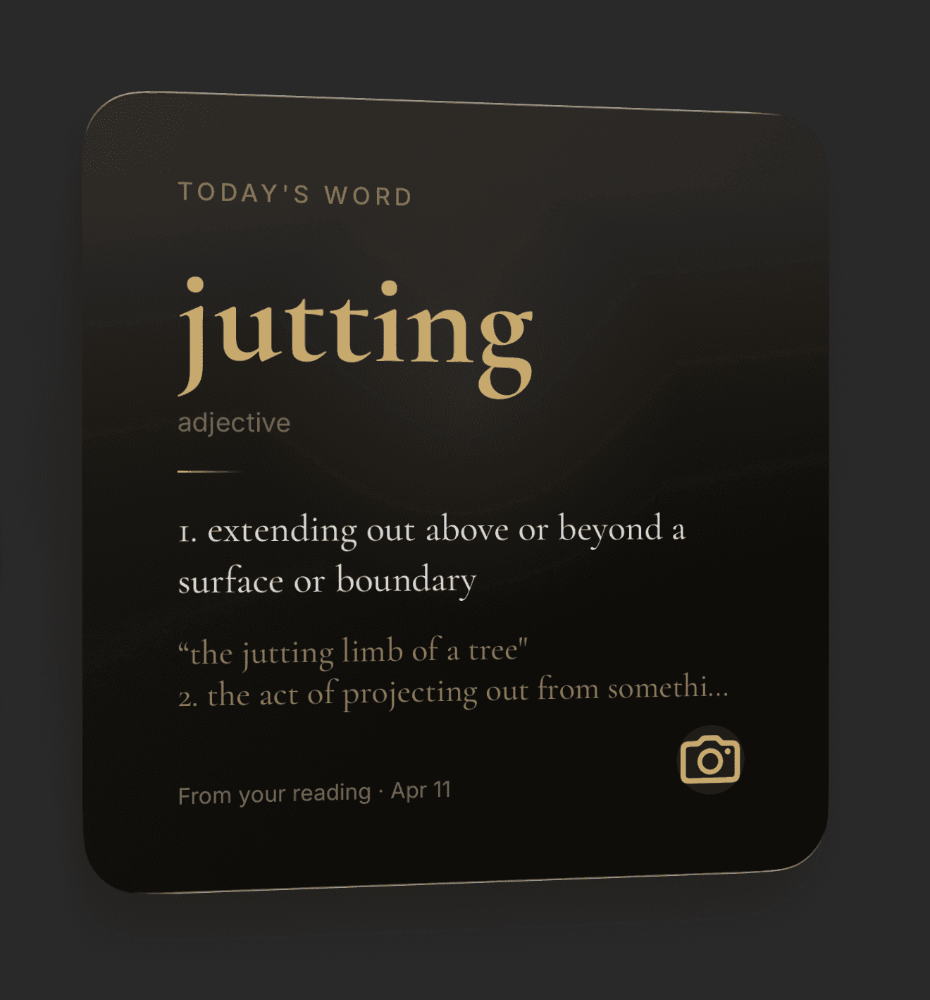 Lupa Today's Word large widget